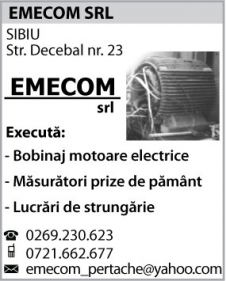  EMECOM S.R.L. - Bobinaj motoare electrice, strungarie