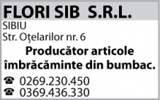 FLORI SIB S.R.L. - Producator articole de imbracaminte bumbac