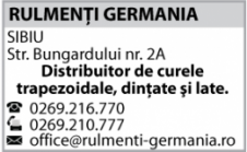RULMENTI-GERMANIA S.R.L. - Importator si distribuitor de piese de schimb si organe de masini industr