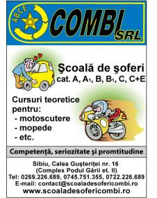 S.C. COMBI DRIVER S.R.L. - Scoala de soferi