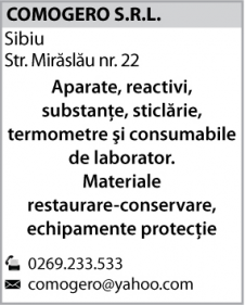 COMOGERO S.R.L. - Aparatura de laborator