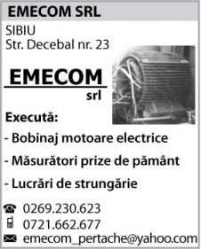 EMECOM S.R.L. - Bobinaj motoare electrice, strungarie